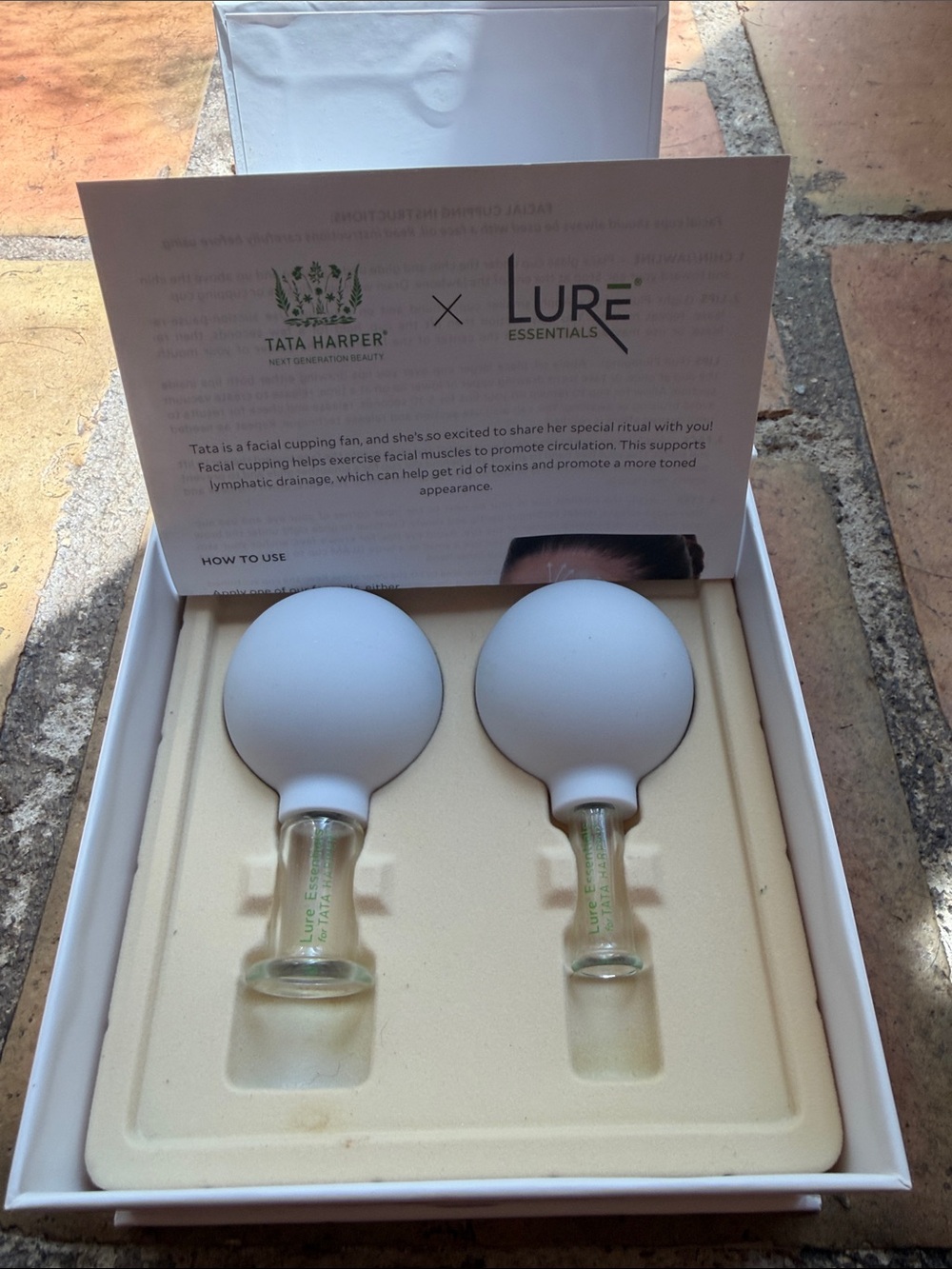 NIB Tata Harper x Lure Essentials Facial Cupping Set